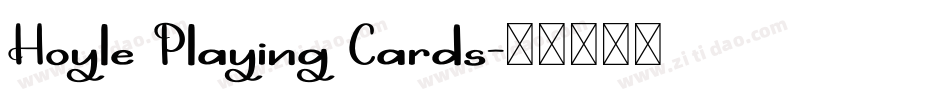 Hoyle Playing Cards字体转换